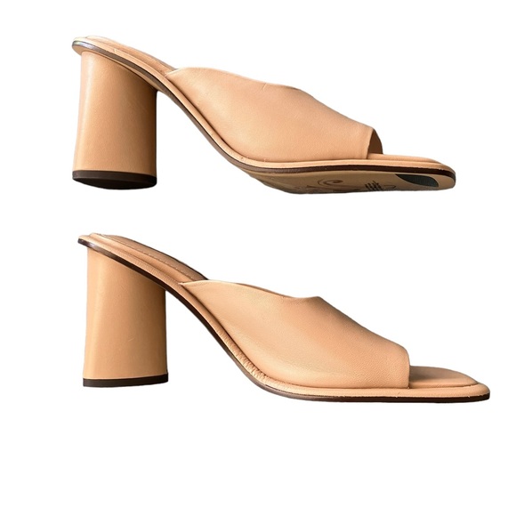 Free People Beige Open Toe Heels Size 38.5 New Without Box - Picture 4 of 8